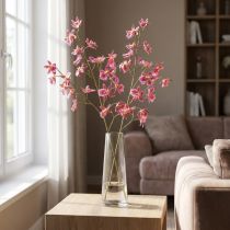Itens Oncidium Orquídeas Artificiais Decoração Rosa Violeta 93cm 2pcs