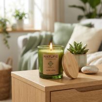 Itens Vela perfumada em vidro vela de cera natural Aloe Vera 85×70mm