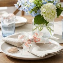 Itens Fita decorativa fita marítima para presente coral 25mm 18m