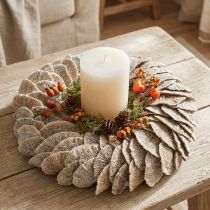 Itens Guirlanda de árvore de esponja natural para decoração 37cm