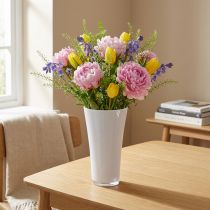 Itens Vaso “Fizzy” Ø13,5cm Alt.20,5cm branco 1ud