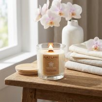 Itens Vela perfumada em vidro de cera natural Wild Orchid 85×70mm