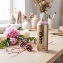 Itens Tinta spray colorida tinta spray lichia rosa Montana Gold 400ml
