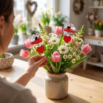 Itens Corações decorativos com ratos em um palito vermelho 12 unidades