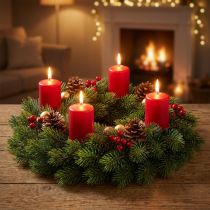 Itens Conjunto de decoração com galhos de pinheiro artificiais, 24 peças para uso interno e externo, decoração de mesa e guirlandas de Natal, arame floral flexível, verde-marrom.