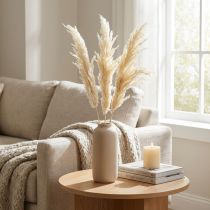 Itens Grama dos pampas decorativa creme grama seca branqueada 95cm 3 un