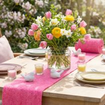 Itens Fita de feltro rosa 7,5cm 5m