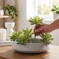 Itens Suculentas Artificiais Plantas Artificiais Verde Ø10cm 4 pcs