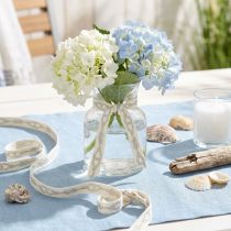 Itens Fita decorativa fita de algodão marítimo cordas creme 15mm 20m