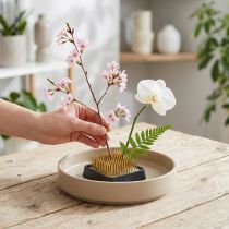 Itens Ouriço plug-in Kenzan ouriço quadrado flor latão 40×40mm