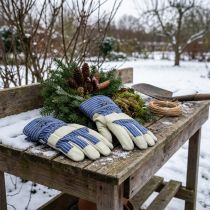 Itens Luvas de inverno Kixx tamanho 10 azul, bege