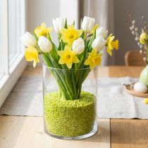 Itens Grânulos decorativos verde maçã 2mm - 3mm 2kg