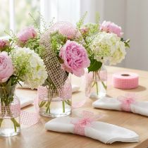 Itens Fita de grade 4,5 cm x 10 m rosa