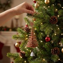 Itens Árvore de Natal para pendurar, decorações de Natal, decorações para árvores de Natal de cobre Alt.12cm 29cm