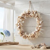 Itens Guirlanda de conchas decoração de conchas decoração marítima Ø33cm 60cm