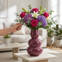 Itens Vaso de design moderno para decoração e mobiliário elegantes, 29 cm