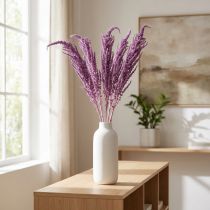 Itens Flores secas de rabo de raposa, tingidas, para decoração moderna de casa, 100 cm, 5 peças