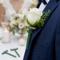 Itens Alfinete de casamento verde, prata 2,6 cm x 5 cm 50 unidades
