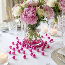 Itens Contas decorativas rosa Ø8mm 250 un