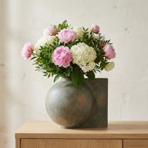 Itens Vaso decorativo de cerâmica estilo antigo bronze cinza 30×20×24cm