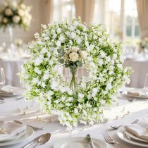 Itens Guirlanda Gypsophila guirlanda de flores brancas casamento Ø30cm