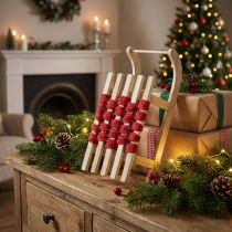 Itens Trenó decorativo de Natal em madeira C42×L17×A12cm