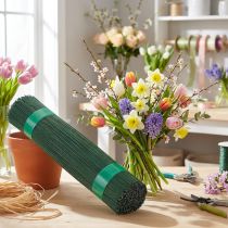 Itens Fio plug-in pintado de verde 0,7/280mm 2,5kg
