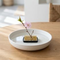 Itens Ouriço Kenzan Retangular Latão Prateado 50×35mm