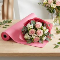 Itens Papel punho flor papel lenço rosa 25cm 100m