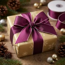 Itens Fita de tafetá para presentes de Natal, 40mm x 50m