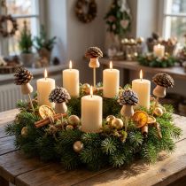 Itens Plugue decorativo flor cone cogumelo Advento 4,5cm 12 un
