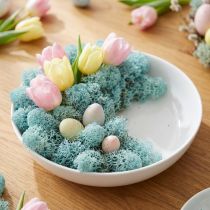 Itens Decoração musgo azul claro água-marinha rena musgo artesanato musgo 400g