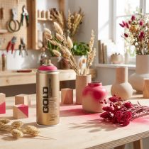 Itens Tinta spray framboesa para superfícies e decoração Montana Gold Red 400ml