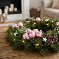Itens Mini bolas de árvore de Natal vidro roxo claro Ø2,5cm 22 un