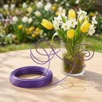 Itens Arame de Alumínio 2mm Roxo 3m
