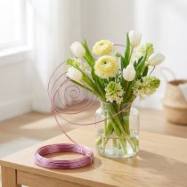 Itens Arame de alumínio versátil para artesanato, ideal para decorações criativas.