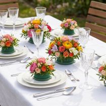 Itens Suporte para arranjo de flores em espuma floral mini decoração 5cm 12 un