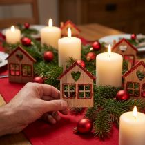 Itens Decoração dispersa Natal Decoração de Natal casa 4,5×5cm 72 un