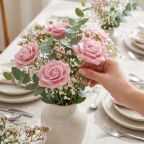 Itens Rosas de cera rosas decorativas cera rosa Ø8cm 12 un
