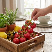 Itens Tomates decorativos tomates em videira em panícula Ø3,5cm