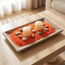 Itens Grânulos decorativos pedras decorativas laranja 2mm - 3mm 2kg