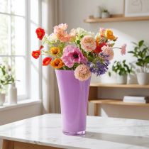 Itens Vaso "Fizzy" Ø20cm H35cm Roxo 1 pc
