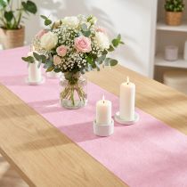 Itens Caminho de mesa polar rosa 23cm 25m