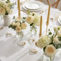 Itens Confete coração dourado 5cm 24 un