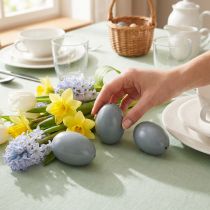 Itens Ovos de ganso cinza, ovos soprados, decoração de Páscoa, pacote com 10 unidades