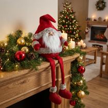 Itens Papai Noel banquinho borda figura decorativa Natal 28×22×88cm