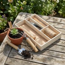 Itens Conjunto de ferramentas de jardim, equipamento básico pequenos dispositivos em caixa 22×15×5,5 cm