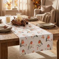 Itens Caminho de mesa outono corredor robin 40x150cm