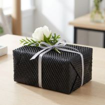 Itens Papel favo de mel papel de embrulho preto L50,5cm C2500cm
