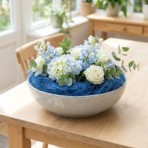 Itens Algodão sisal, azul, fibras naturais, 300g, embalagem para presente, enchimento, decoração